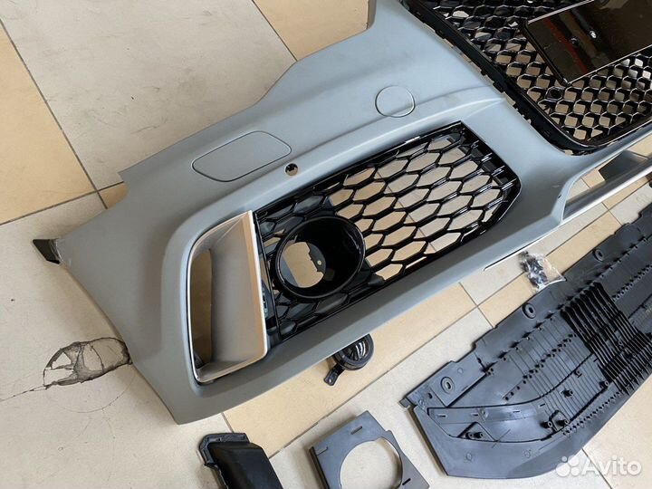 Бампер RS для Audi A6 C7 дорестайлинг