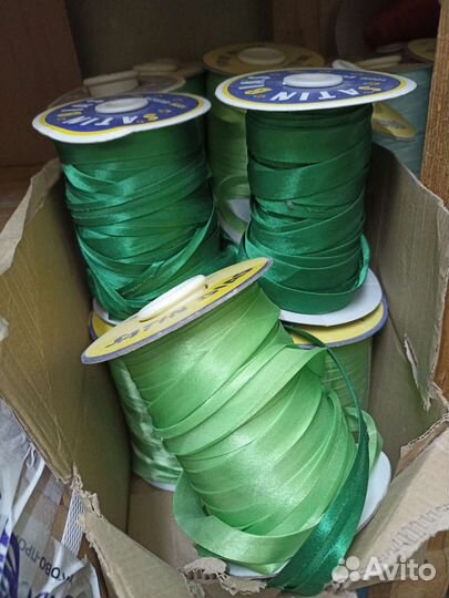 Косая бейка атласная 15-16 мм, в бабинах