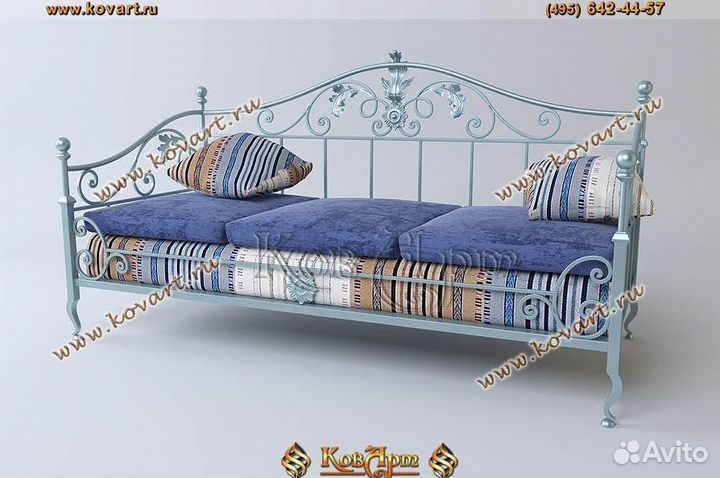 Кованые диваны. Кровать диван кованая. Art: C623