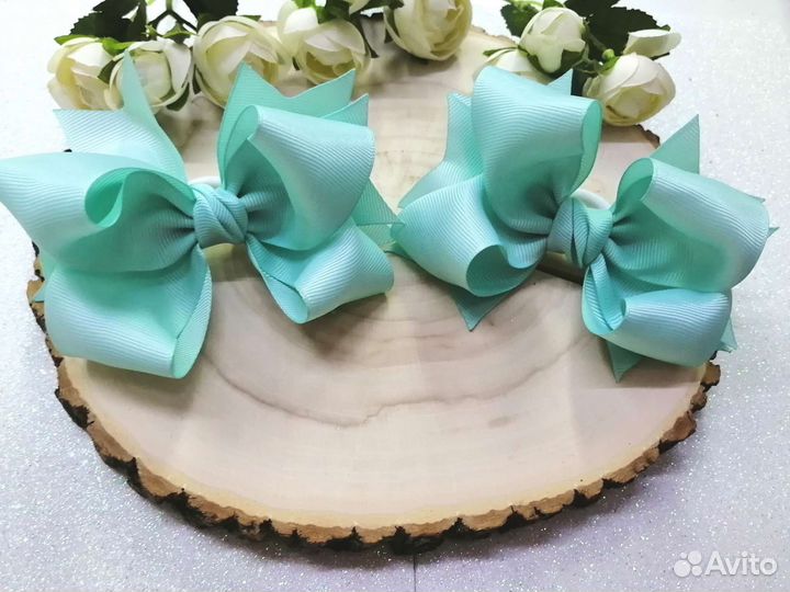 Бантики ручной работы. 2шт