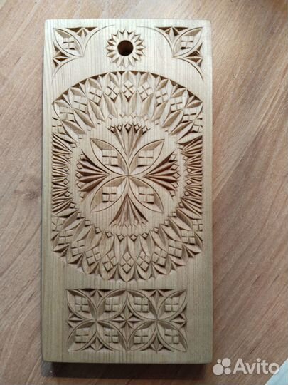 Декоративная резная дощечка, резьба 11 x 23,5 см