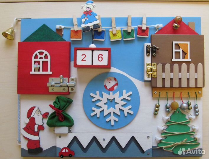 Новогодний бизиборд. Авторская работа. Новый