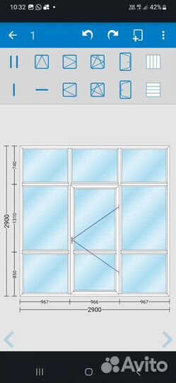 Дверь стеклопакет бу