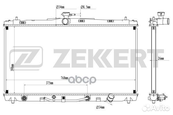 Радиатор охл. дв. Toyota Camry (V50) 11- mk-156