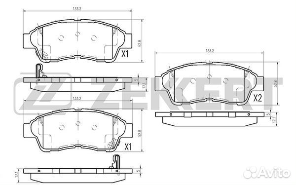 Колодки тормозные Toyota Camry (V10, V20) 91, Coro