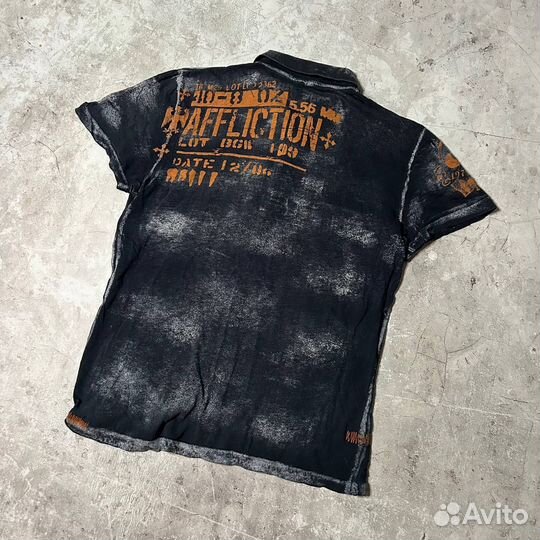 Винтажная футболка Affliction Distressed Оригинал