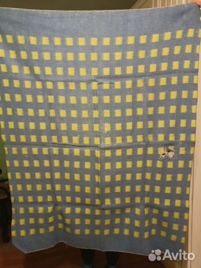 Одеяло детское шерстяное СССР