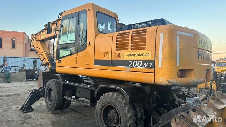 Колёсный экскаватор Hyundai R200W-7, 2007