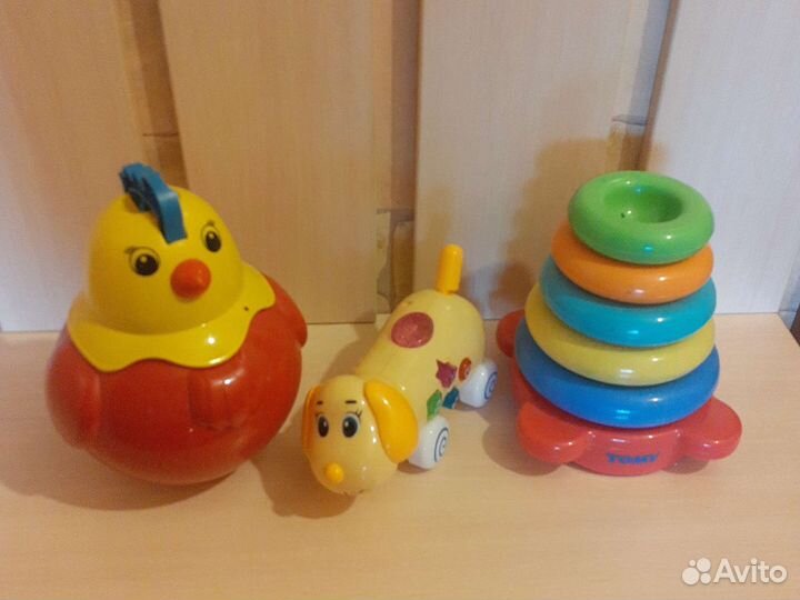 Неваляшка, пирамида, сортер