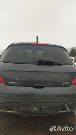 Крышка багажника Пежо 308 темно-серая