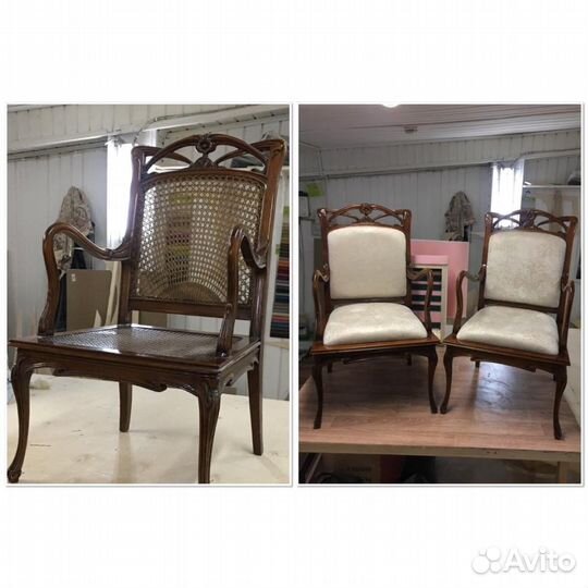 Реставрация, ремонт,перетяжка стульев