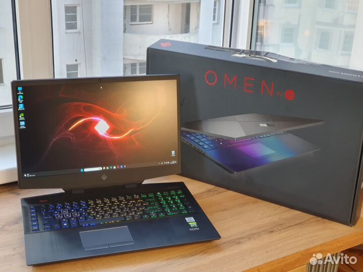 Hp Omen 17 144Hz мощный игровой на RTX 6gb/16гб