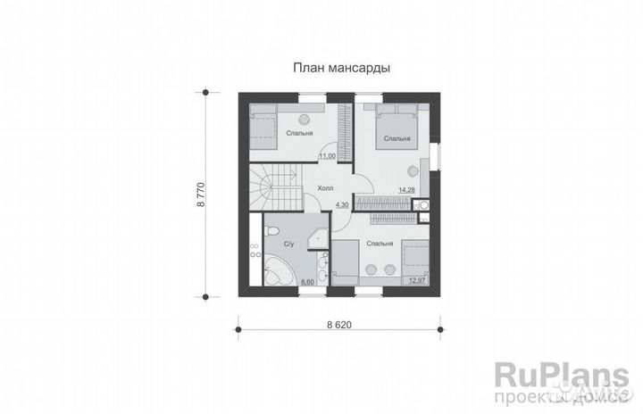 Дом 105 м2 -1,5-этажа за 3 дня из полистиролбетона