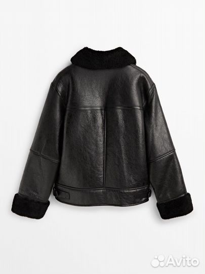 Massimo dutti дубленка авиатор