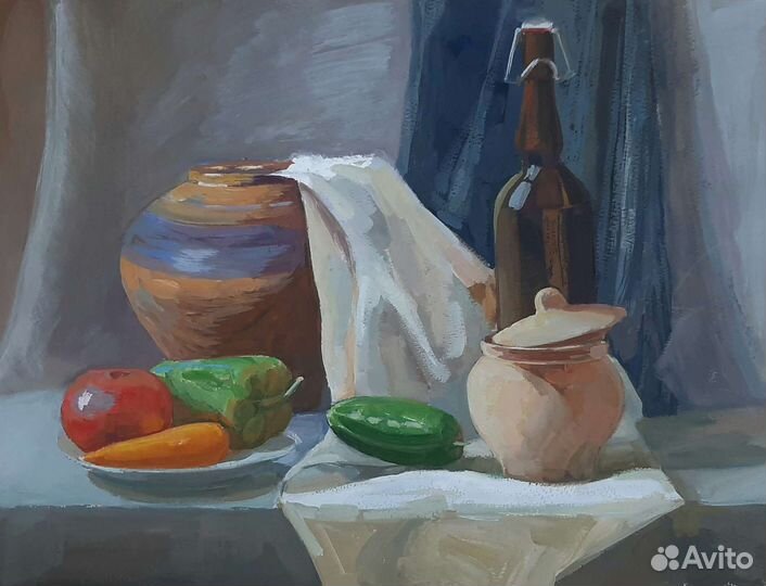 Натюрморт (акварель, гуашь)