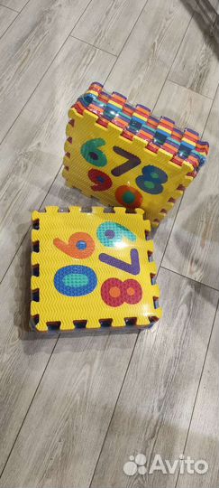 Развивающие игрушки коврик-пазл (новый в упаковке)