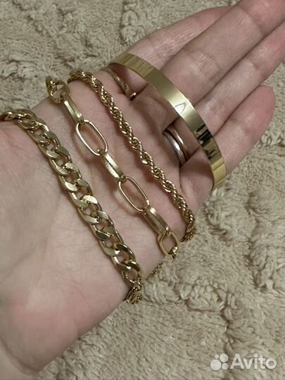 Бижутерия, серьги, браслеты, цепочка колье