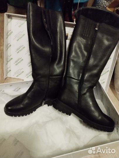Зимние женские сапоги 38 натуральная кожа