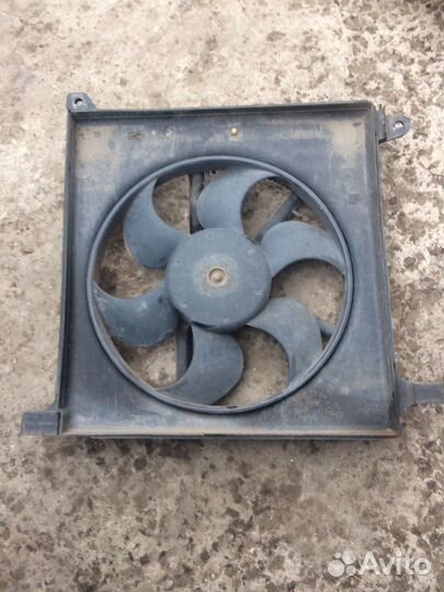 Вентилятор охлаждения в сборе, оригинал на Дэу нек