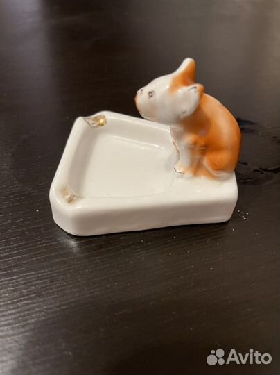 Пепельница Бульдог. Первомайский фарфоровый завод