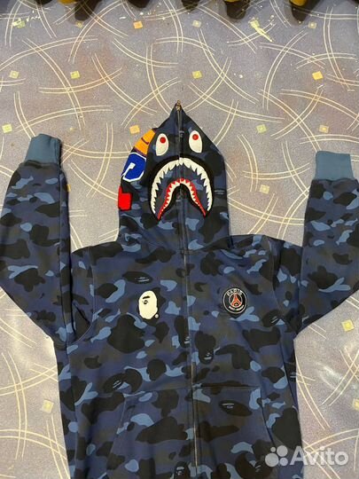 Зип худи Bape x PSG