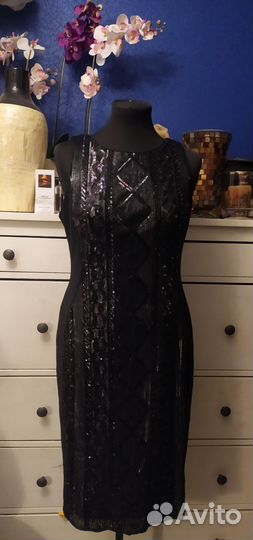 Adrianna Papell вечернее платье с пайетками