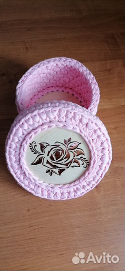 Корзиночки из трикотажной пряжи