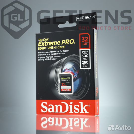 Карта памяти SanDisk SD 32GB Extreme Pro UHS-II
