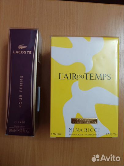 Lacoste Pour femme elixir, Nina Ricci LAir