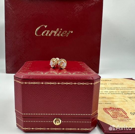 Серьги Cartier Trinity