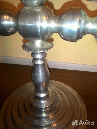 Подсвечник нержавейка старина СССР