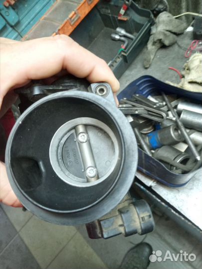 Дроссельная заслонка в сборе. Датчик хол/ход новый