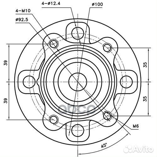 Ступица задняя Z89438R Zikmar