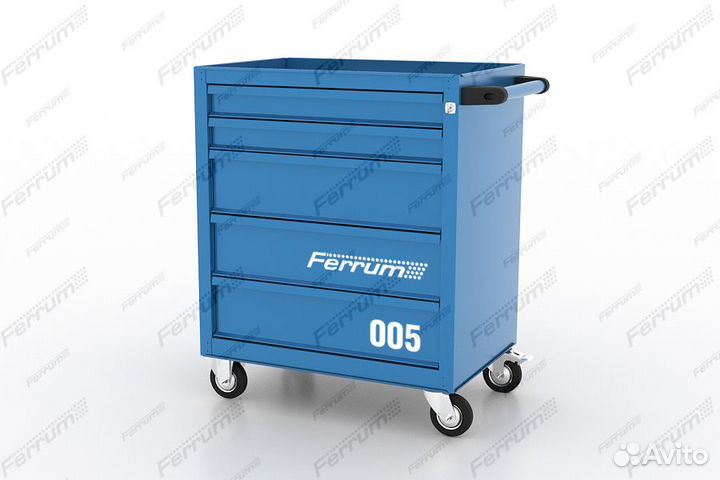 Тележка инструментальная 5 ящиков Феррум