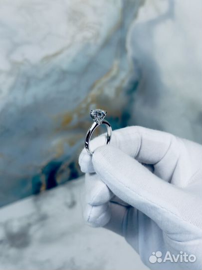 Кольцо с бриллиантом Tiffany Setting 1ct/2ct