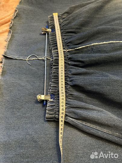 Юбка джинсовая макси