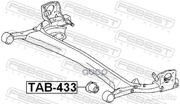 Сайленблок задней балки (toyota vitz ncp10/scp10