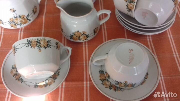 Чайный сервиз Рига, СССР, винтаж