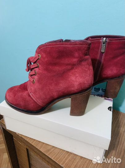 Ботинки женские зимние, замша р.38