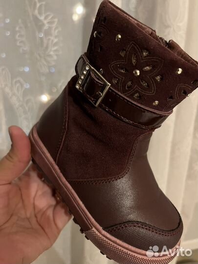 Ботинки зимние для девочки 23 размер