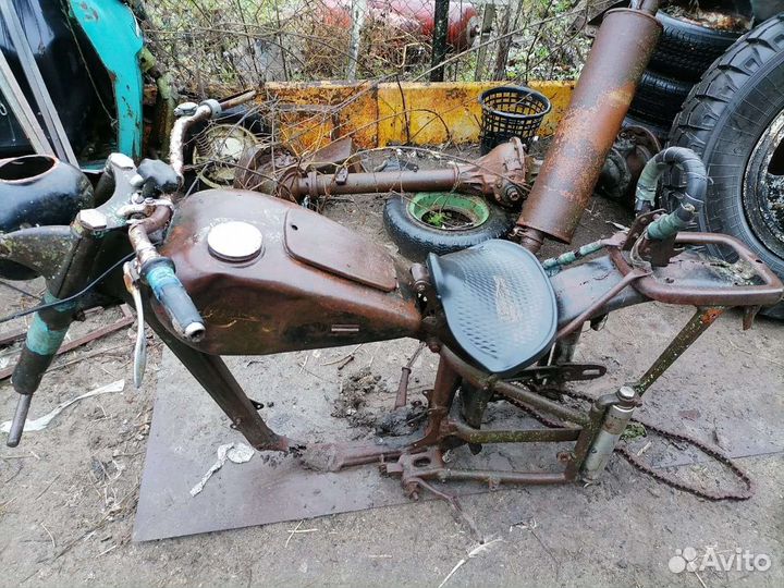 Блок с коленвалом на мотоцикл Урал б/у