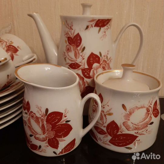 Кофейный сервиз СССР дфс Вербилки 