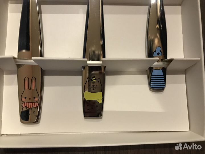 Детский набор столовых приборов новый