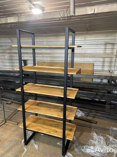 Стеллаж в стиле лофт для офиса