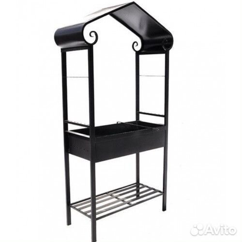Кованый мангал с крышей