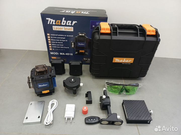 Лазерный уровень 4D Mabar type c +Bluetooth