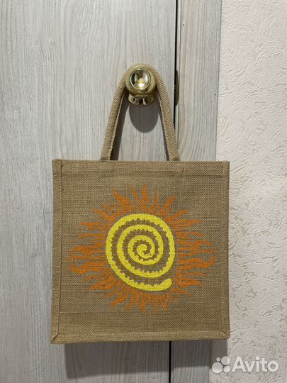 Сумка женская новая шоппер из джута