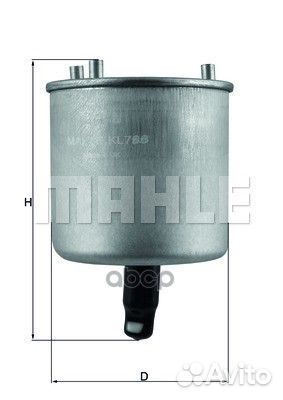 Фильтр топливный KL788 Mahle/Knecht