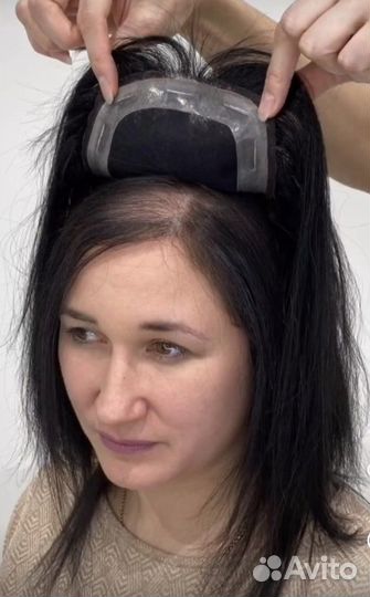 Накладка из натуральных волос