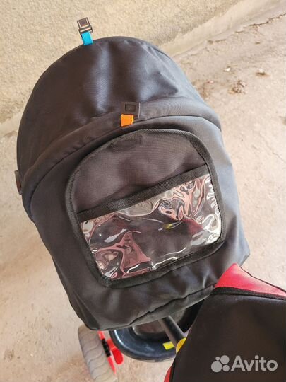 Велосипед коляска с ручкой